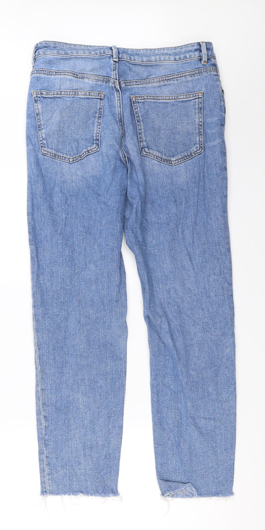 ASOS Womens Blue Denim Straight Jeans Size 32 in L32 in