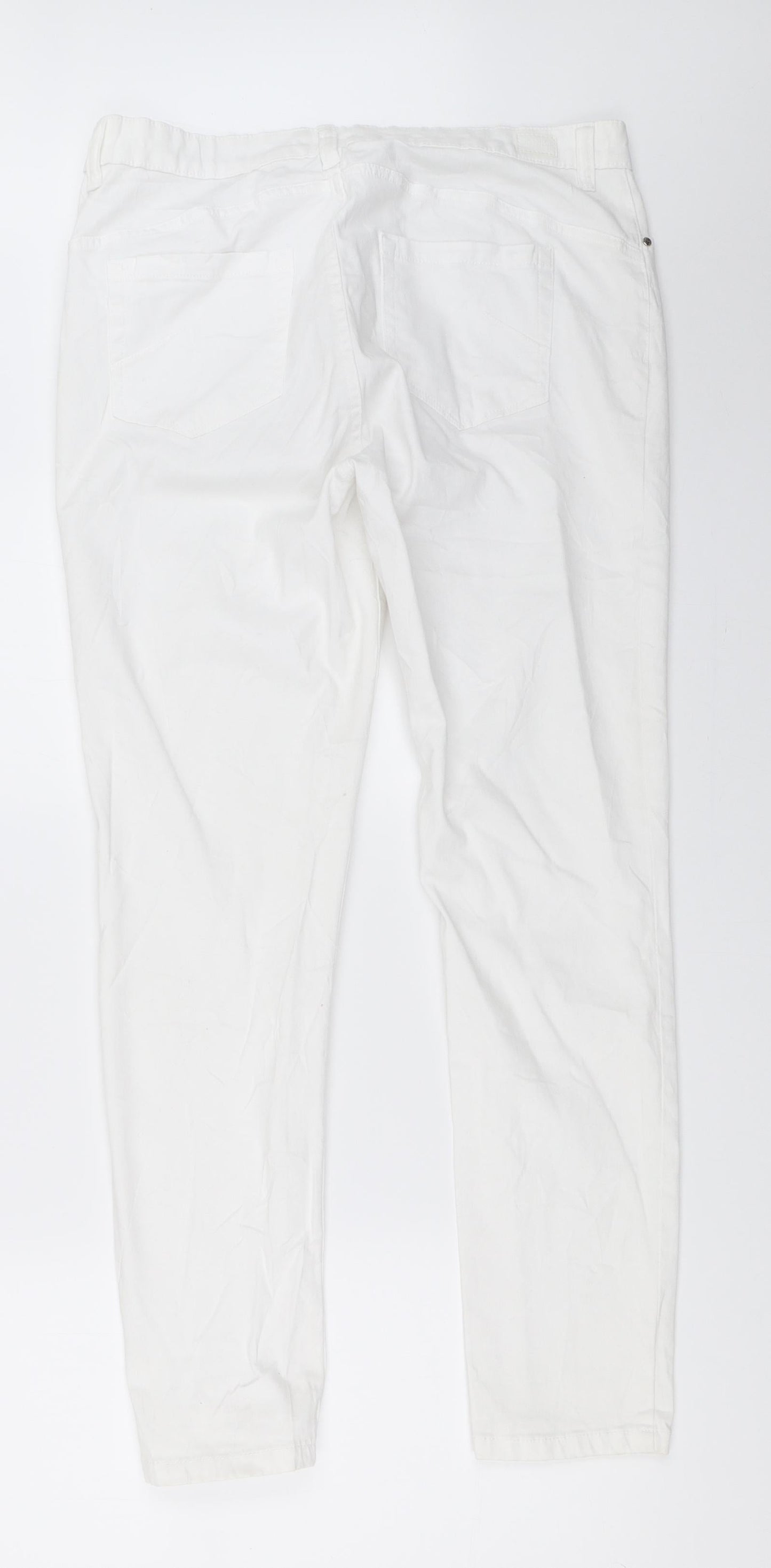 Jones New York Womens White Skinny Jeans Size 42 L28.5 in