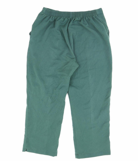 Renaissance Womens Green Trousers Size 30 in L28 in