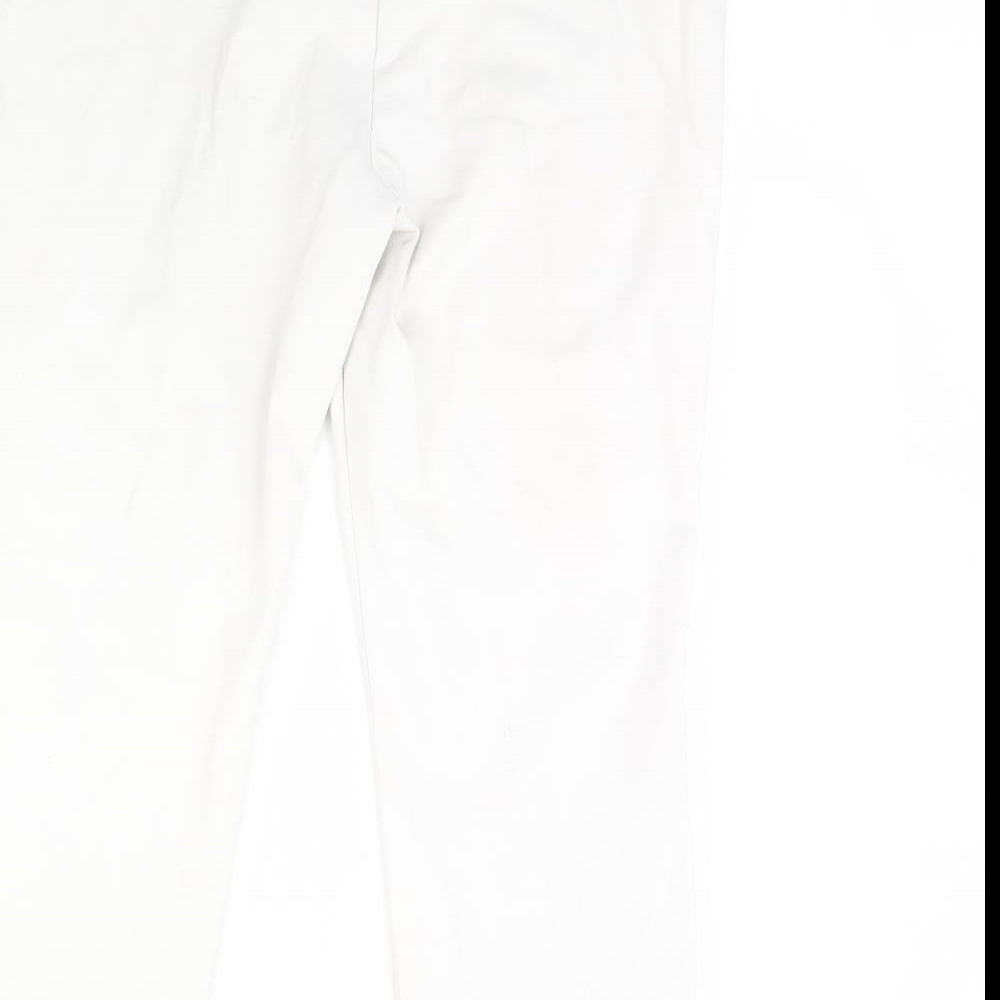Papaya Womens White Trousers Size 16 L29 in