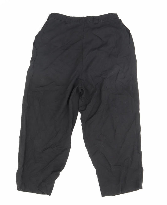 Preworn Womens Black Trousers Size 30 in L28 in