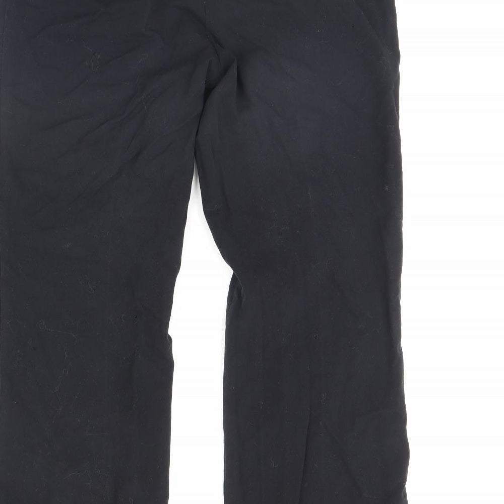 M&S Womens Black Dress Pants Trousers Size 12 L30 in