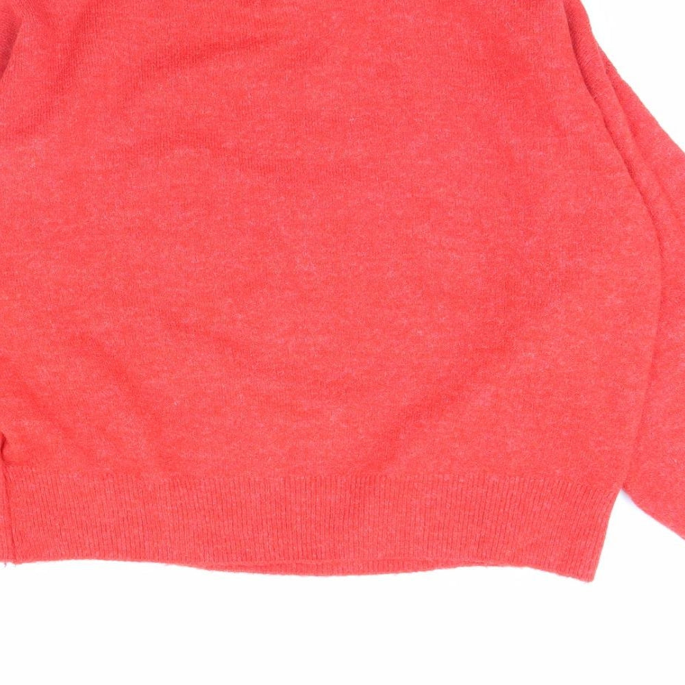 H&M Womens Red Pullover Jumper Size M