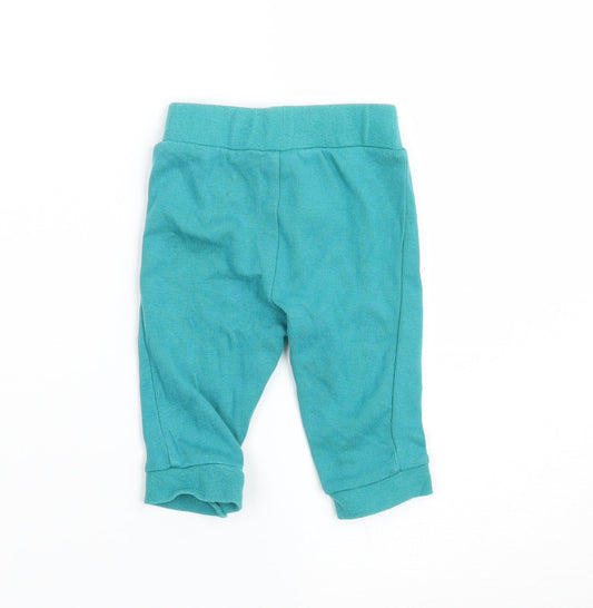 John Lewis Boys Green Jogger Trousers Size 0-3 Months