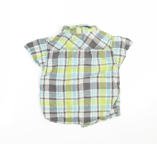 BOY SHOP Boys Multicoloured Check Basic Button-Up Size 4 Years