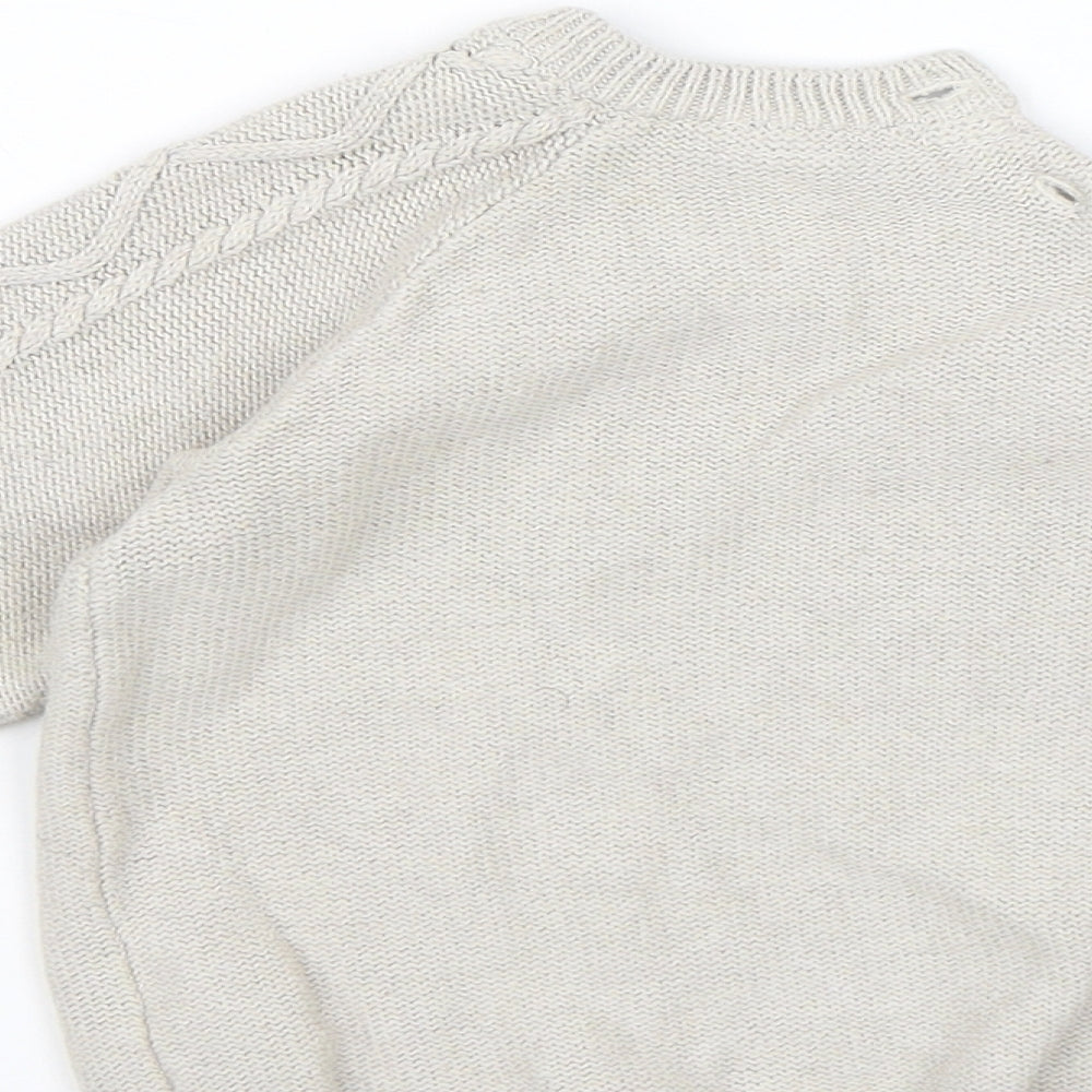 Brand and care label for H&M Baby Grey jumper, size 18-24, Months