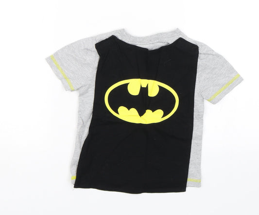 Primark Boys Grey Basic T-Shirt Size 2-3 Years - Batman