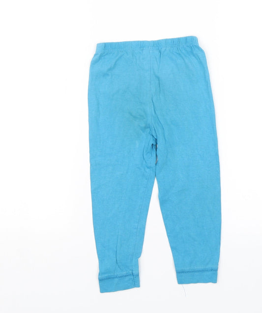 Hey Duggie Boys Blue Solid Pyjama Pants Size 2-3 Years