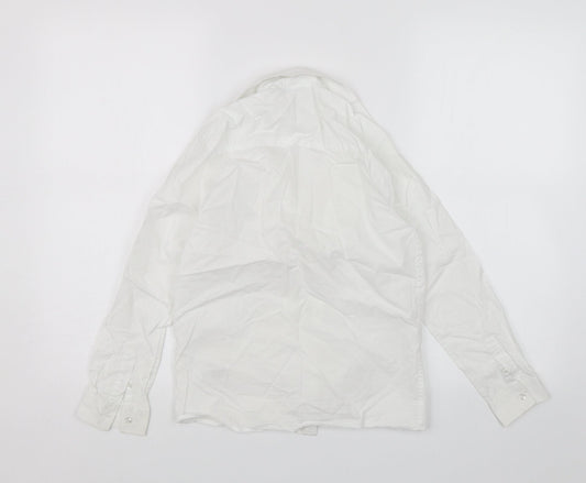 NEXT Girls White Basic Button-Up Size 10 Years