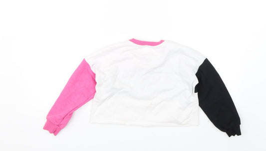 George Girls Pink Pullover Jumper Size 5-6 Years - Cropped NYC