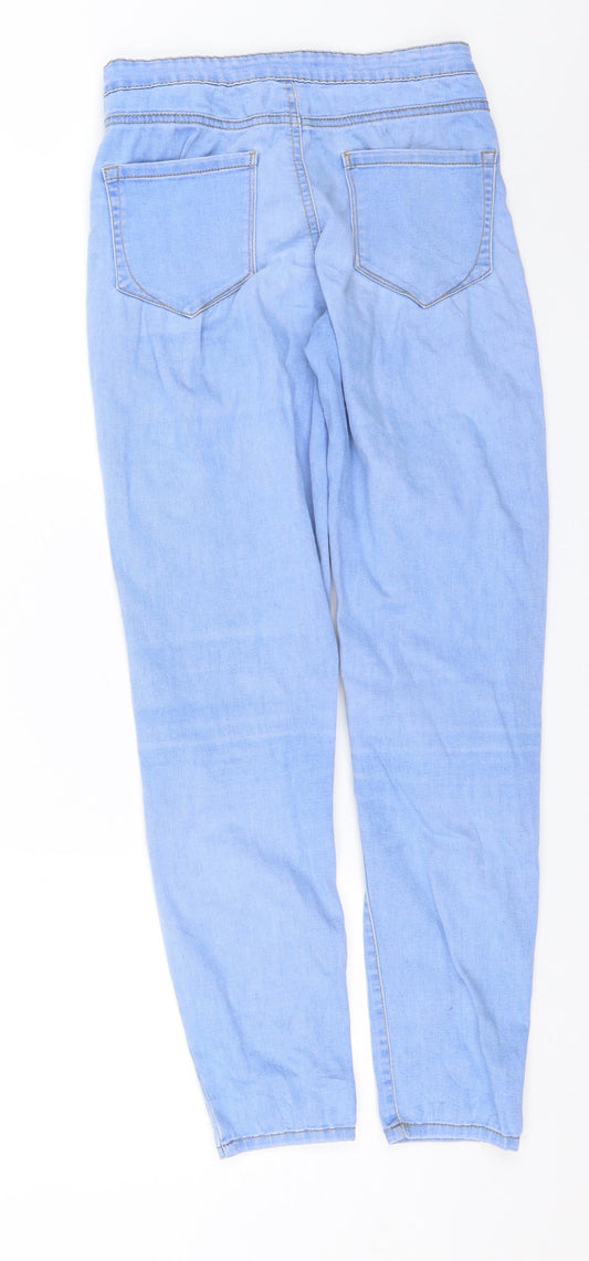 Denim & Co. Womens Blue Denim Skinny Jeans Size 10 L26 in