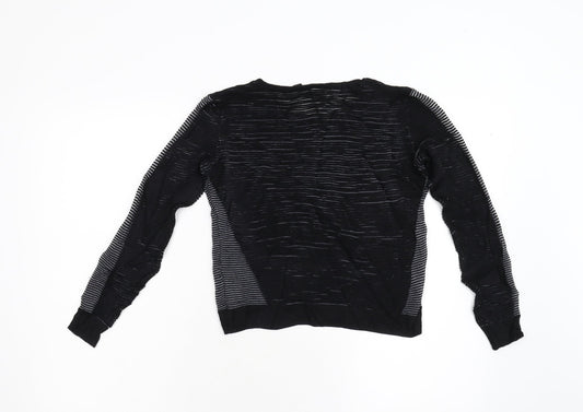 Topshop Womens Black Knit Pullover Jumper Size 8