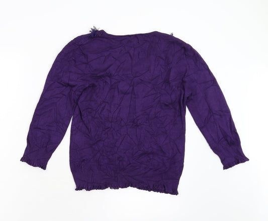 Per Una Womens Purple Pullover Jumper Size 10