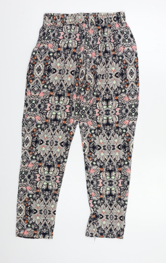 Preworn Womens Multicoloured Paisley Trousers Size S L24 in