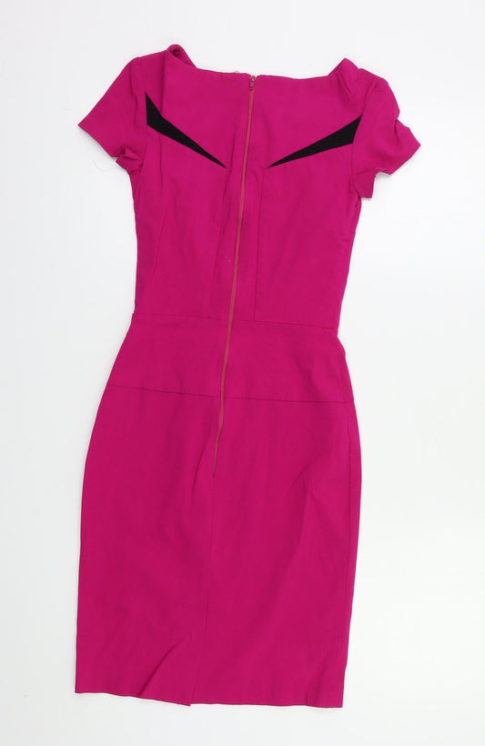 Hybrid Womens Pink Bodycon Size 6