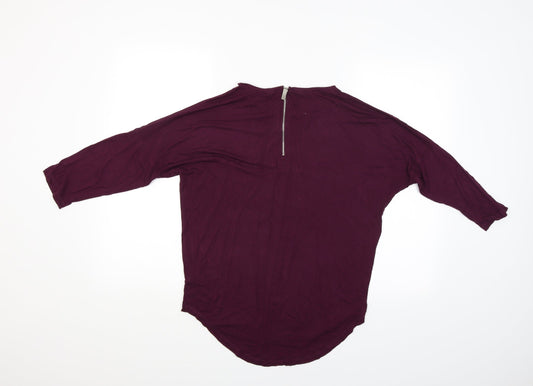 Select Womens Red Basic Blouse Size 8