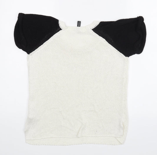 H&M Womens White Basic Blouse Size S
