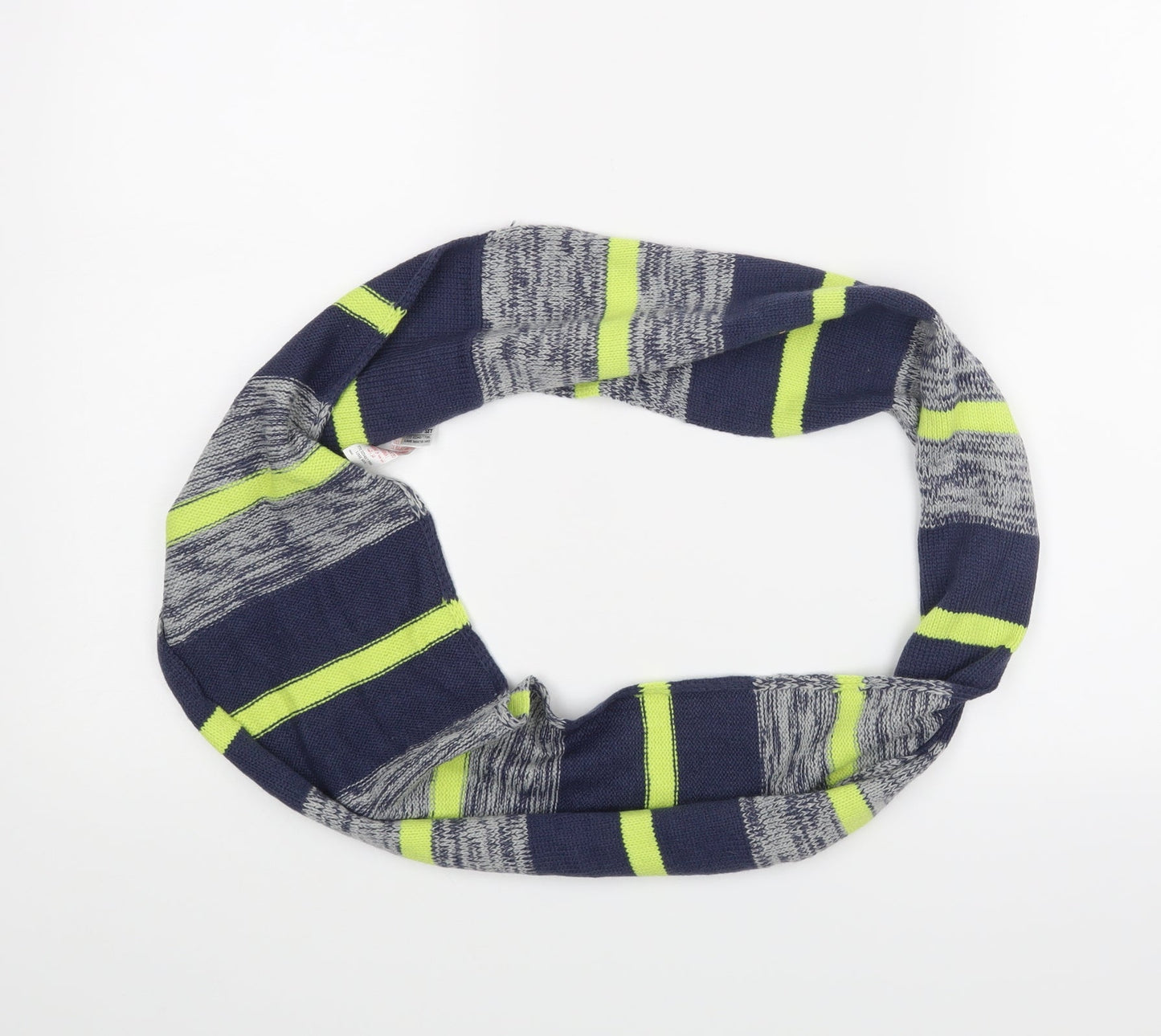 M&S Unisex Blue Striped Scarf