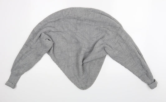 I SAW IT FIRST Womens Grey Shrug Jumper Size S