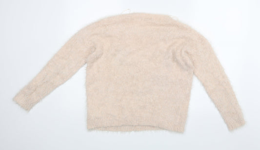 Heart& Soul Womens Pink Pullover Jumper Size 12