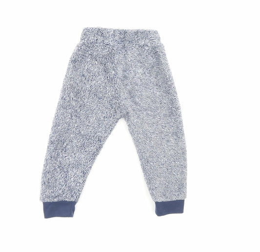 Disney Girls Blue Sweatpants Trousers Size 12-18 Months - Micky Mouse