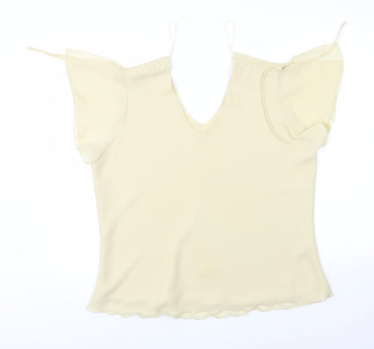 Bonmarché Womens Yellow Basic Blouse Size 18