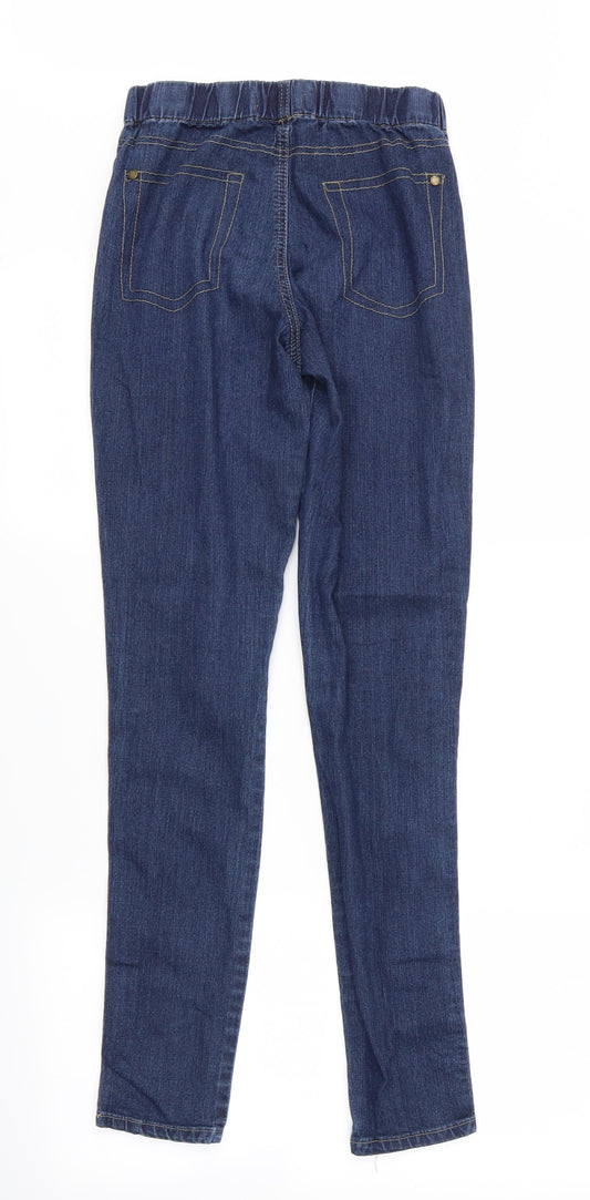 Denim Co. Womens Blue Straight Jeans Size 8 L36 in