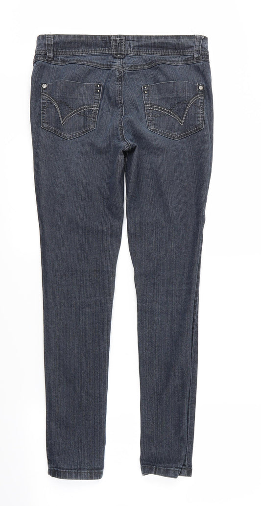 Denim Womens Blue Skinny Jeans Size 8 L36 in