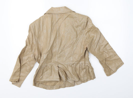 Autograph Womens Brown Jacket Blazer Size 10