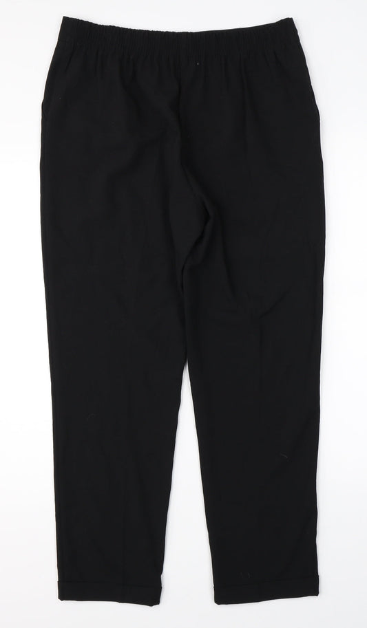 Papay Womens Black Dress Pants Trousers Size 12 L25 in