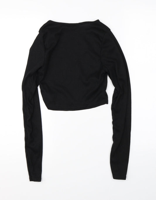 Boohoo Womens Black Shrug Jumper Size 8