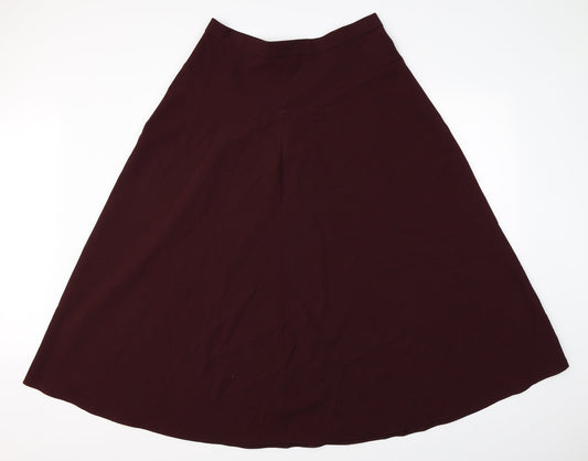 Preworn Womens Red A-Line Skirt Size 32 in