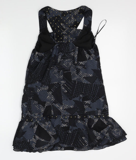 Miss Selfridge Womens Blue A-Line Size 10