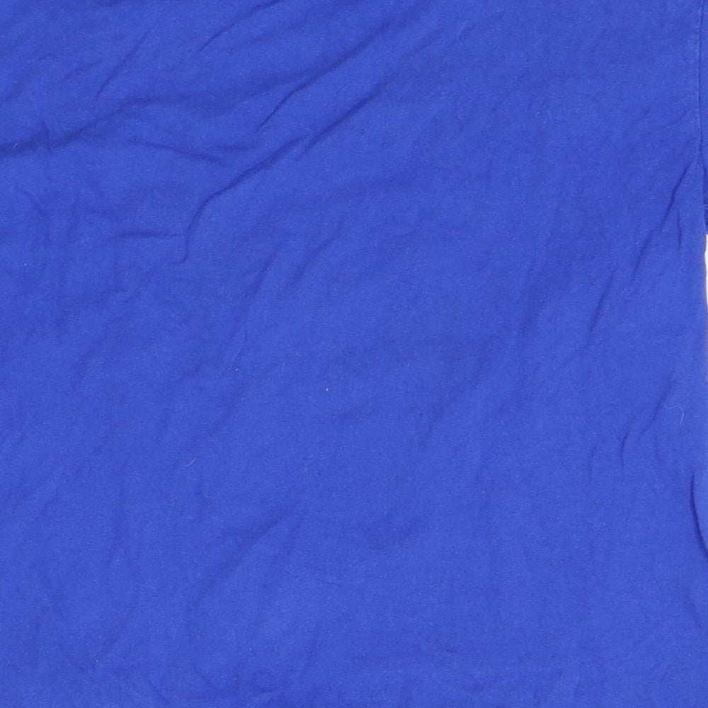 Fruit of the Loom Boys Blue Basic T-Shirt Size 7-8 Years - skeleton