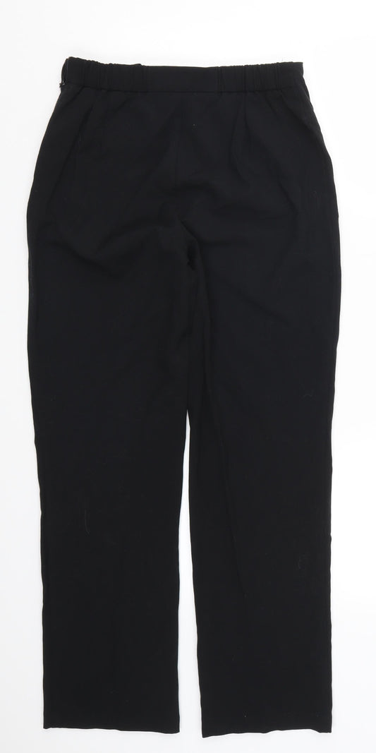 Marks and Spencer Womens Black Trousers Size 10 L28 in