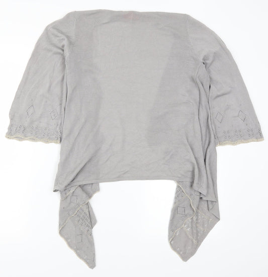 Monsoon Womens Grey Cardigan Jumper Size M
