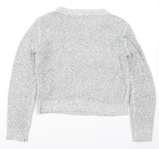 H&M Womens Grey Knit Pullover Jumper Size S