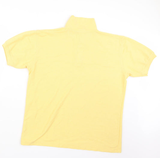 Casual Club Mens Yellow Polo Size L
