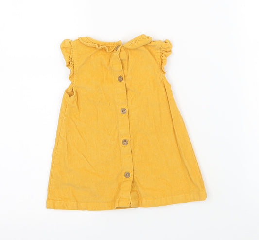 TU Girls Yellow Corduroy A-Line Size 3-6 Months