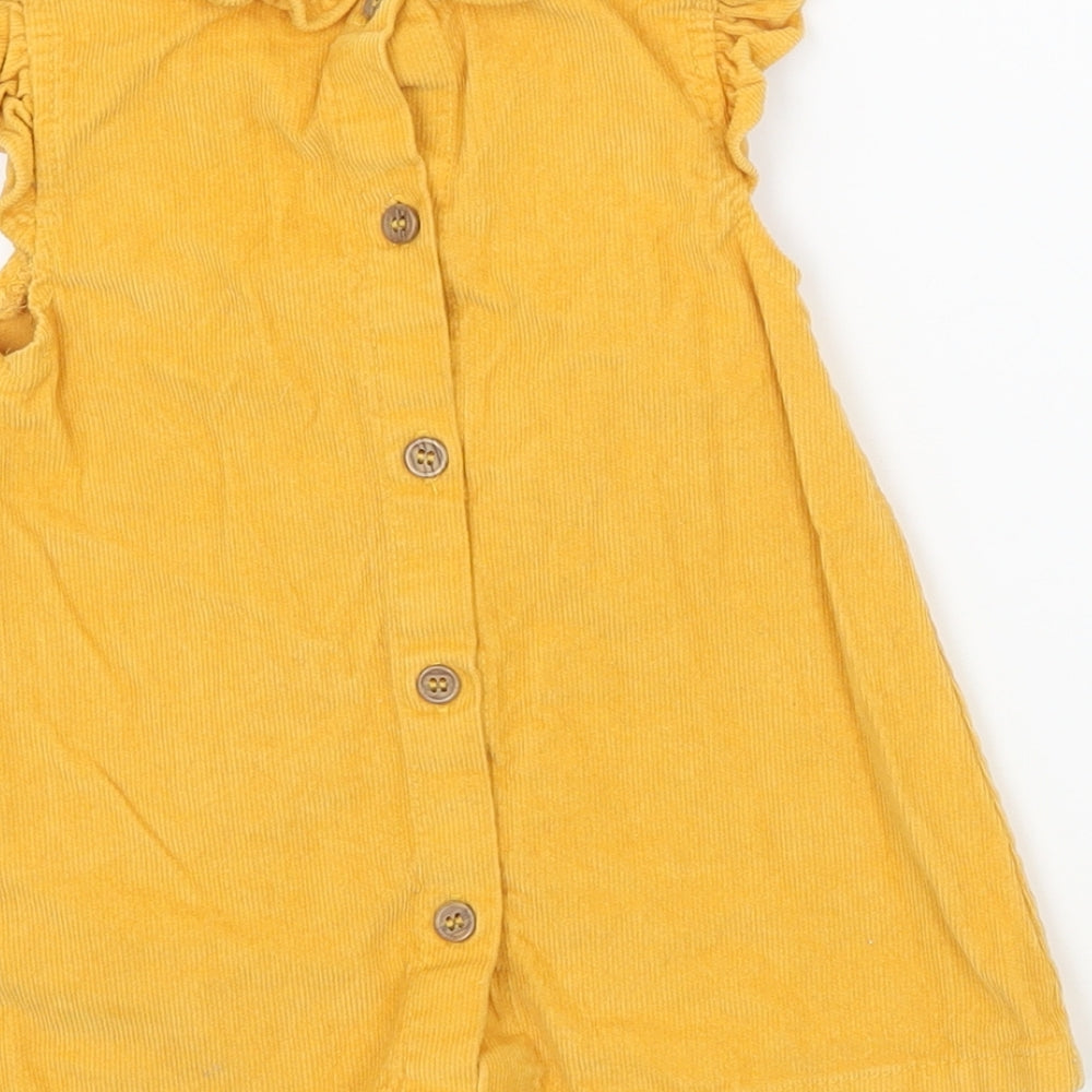 TU Girls Yellow Corduroy A-Line Size 3-6 Months