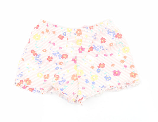 Matalan Girls Pink Floral Jersey Pyjama Pants Size 2-3 Years