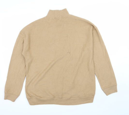 New Look Womens Brown Knit Pullover Jumper Size S