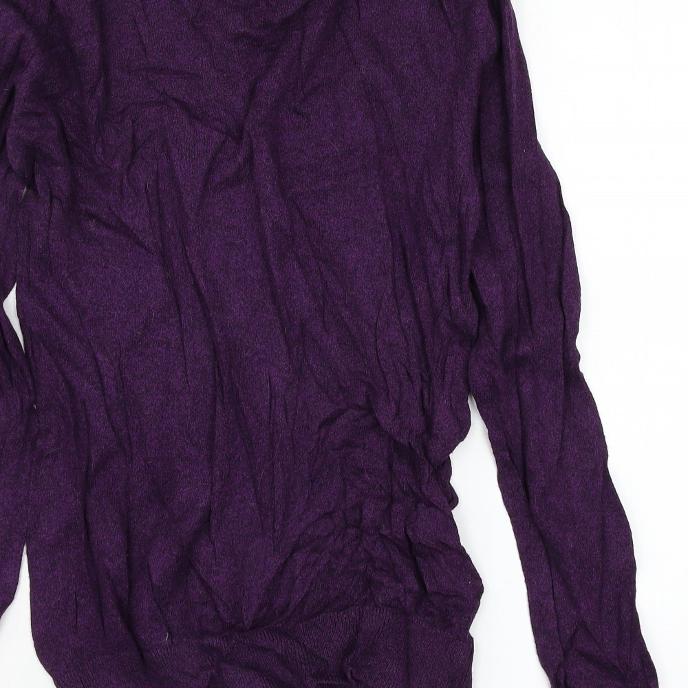 George Mens Purple Knit Pullover Jumper Size S