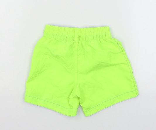 Rebel Boys Green Sweat Shorts Size 2-3 Years