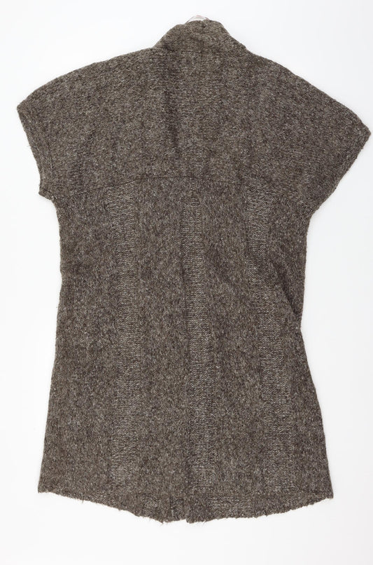 Apostrophe Womens Brown Knit Cardigan Jumper One Size