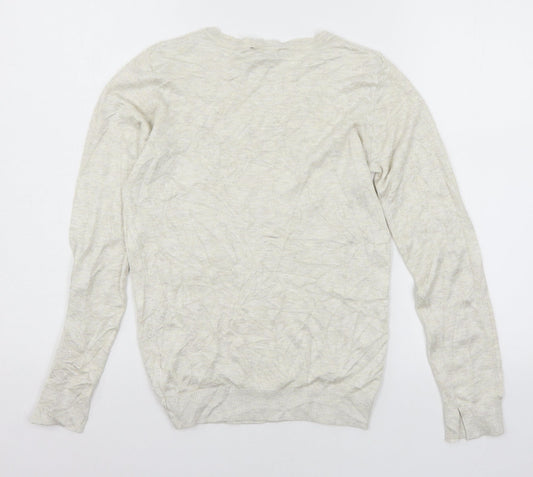 Dorothy Perkins Womens Ivory Knit Pullover Jumper Size 8