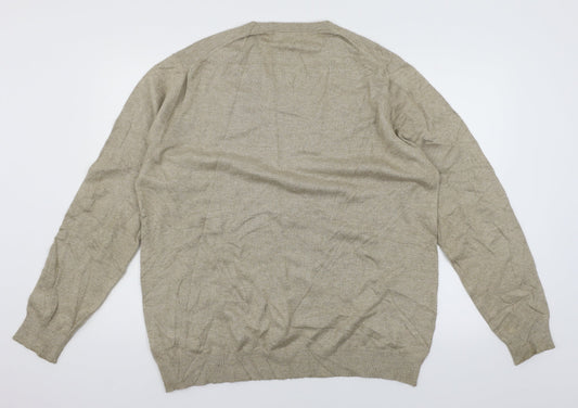 Marks and Spencer Mens Brown Knit Pullover Jumper Size L