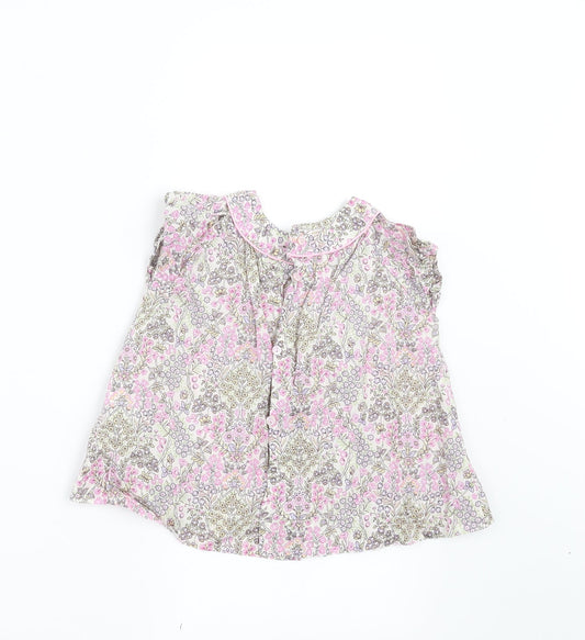 Zara Girls Beige Floral A-Line Size 0-3 Months - 0-6 MTHS