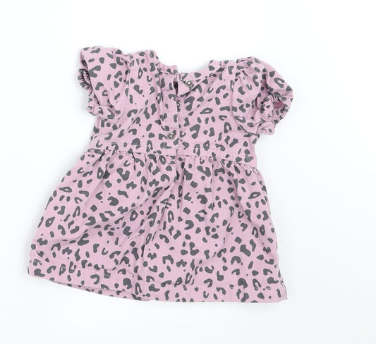 NEXT Girls Purple Animal Print A-Line Size 3-6 Months