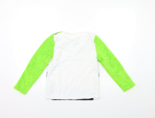 Toy story Boys Green Geometric Fleece Pyjama Top Size 7-8 Years